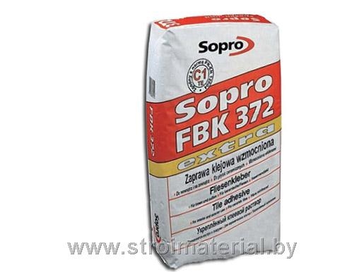Плиточный клей сверхпрочный SOPRO FBK372 Extra 25кг Польша